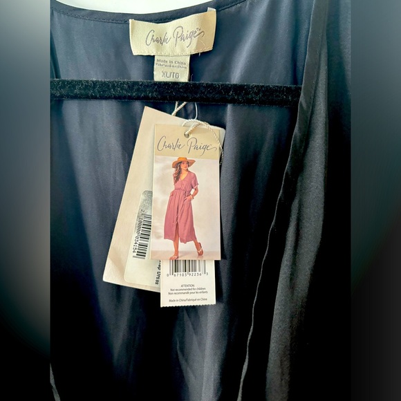 Charlie Page Black Penelope Wrap Dress - Picture 8 of 9